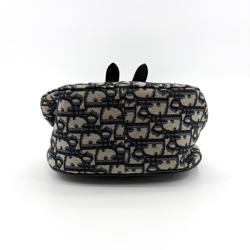 Christian Dior Saddle Oblique Canvas Beige Bag