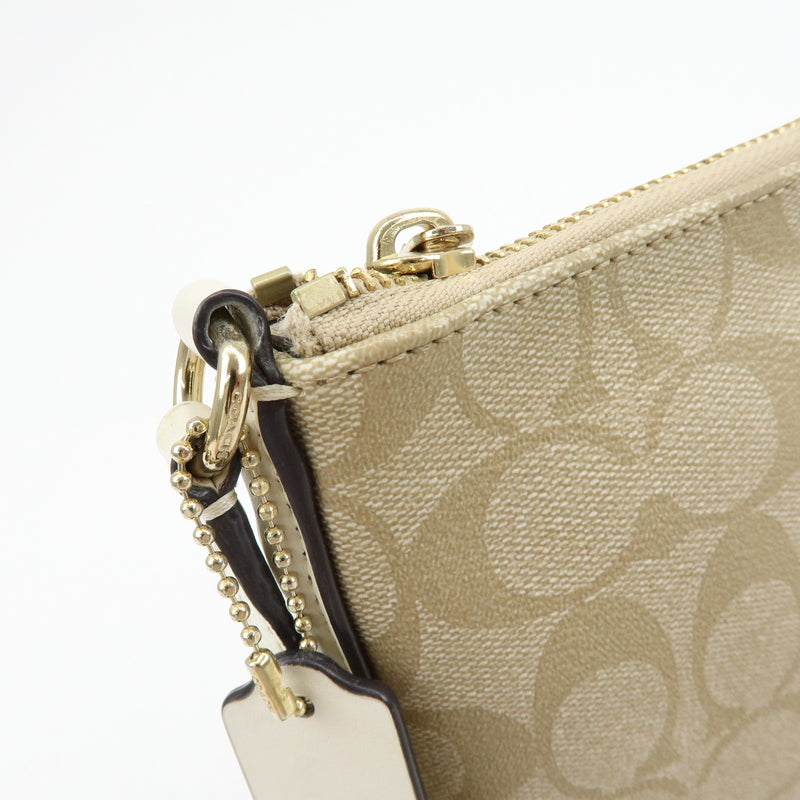 Coach Shoulder Canvas Beige Bag