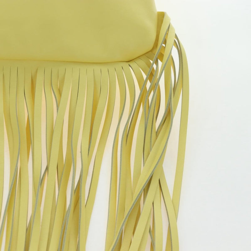 Bottega Veneta The Fringe Leather Yellow Bag