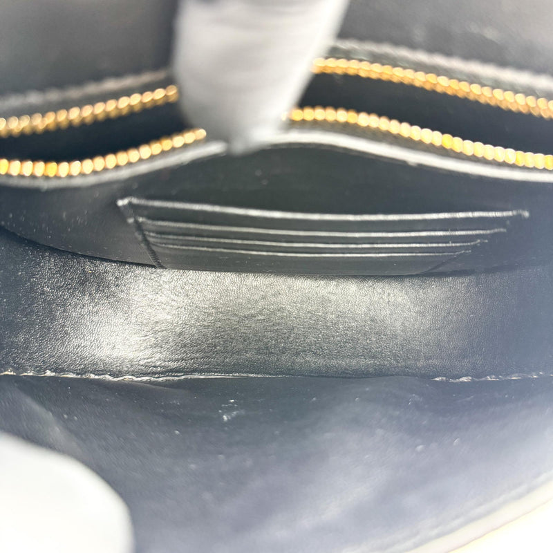 Celine Trotteur Calfskin Black Leather Bag