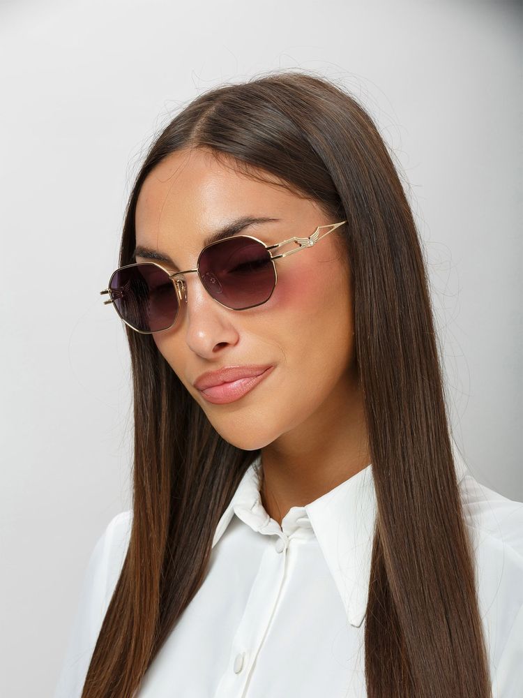 Zadig & Voltaire Szv463s Sunglasses — Rose Gold Metal