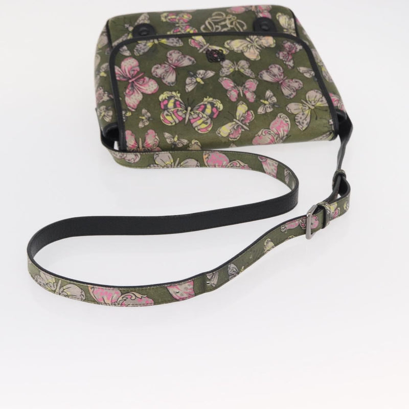 Loewe Messenger Printed Leather Green
