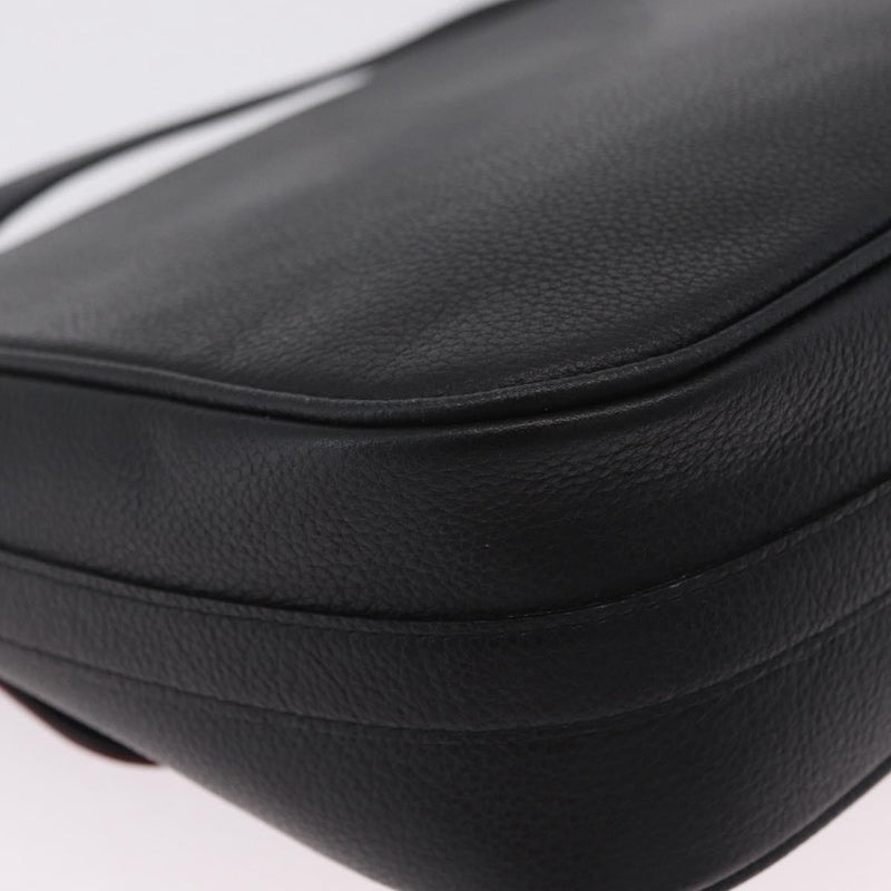 Saint Laurent Vintage Shoulder Bag Leather Black
