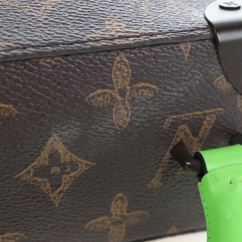 Louis Vuitton Vertical Box Trunk No.7 Loeil Vintage Monogram Canvas Brown Bag