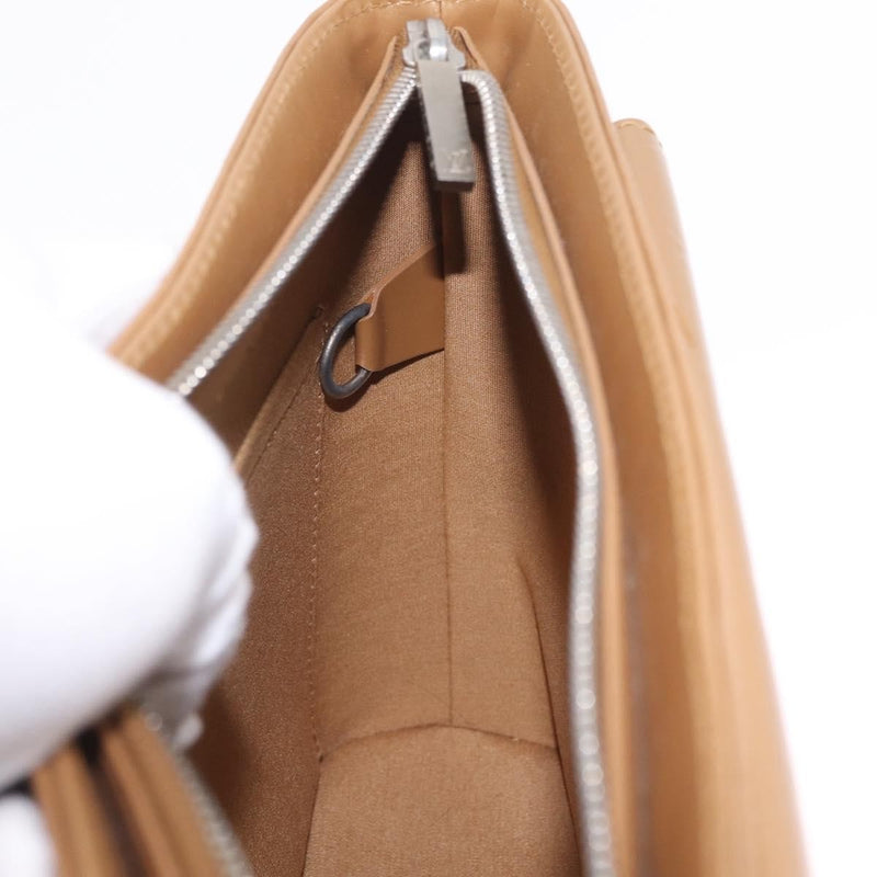 Louis Vuitton Mat Allston Monogram Vernis Beige Leather Bag