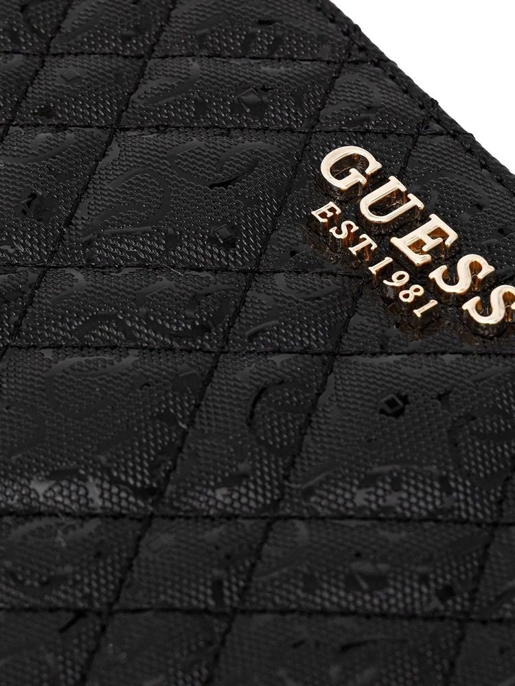 Guess Isemay Crossbody Bag — Black Polyurethane