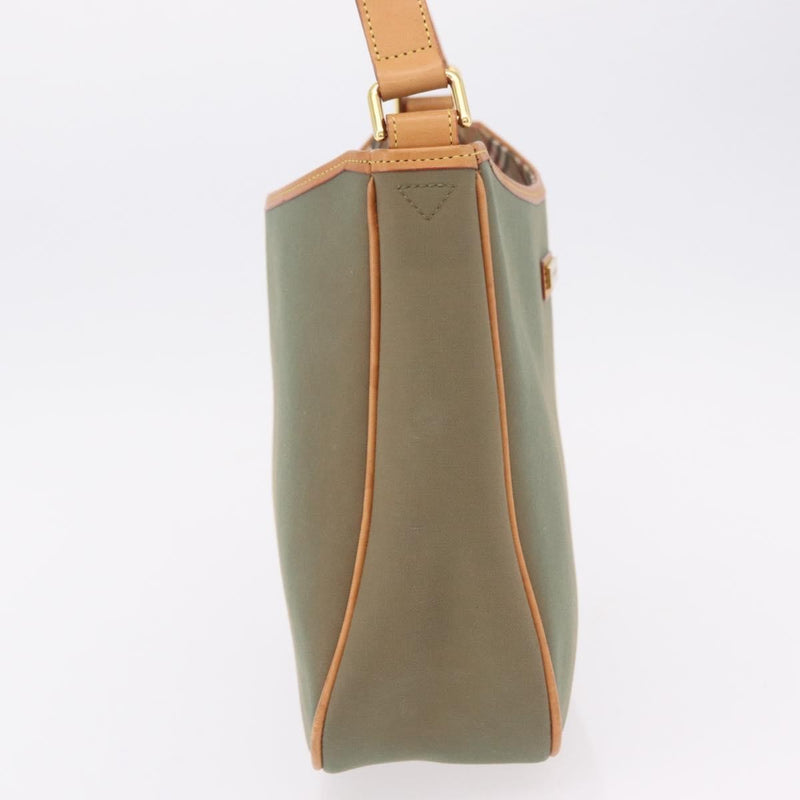 Burberry Shoulder Bag Nova Check Coated Canvas Khaki