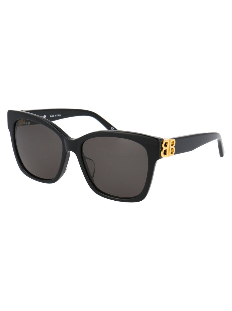 Balenciaga Bb0102sa Metal Frame Sunglasses — Black