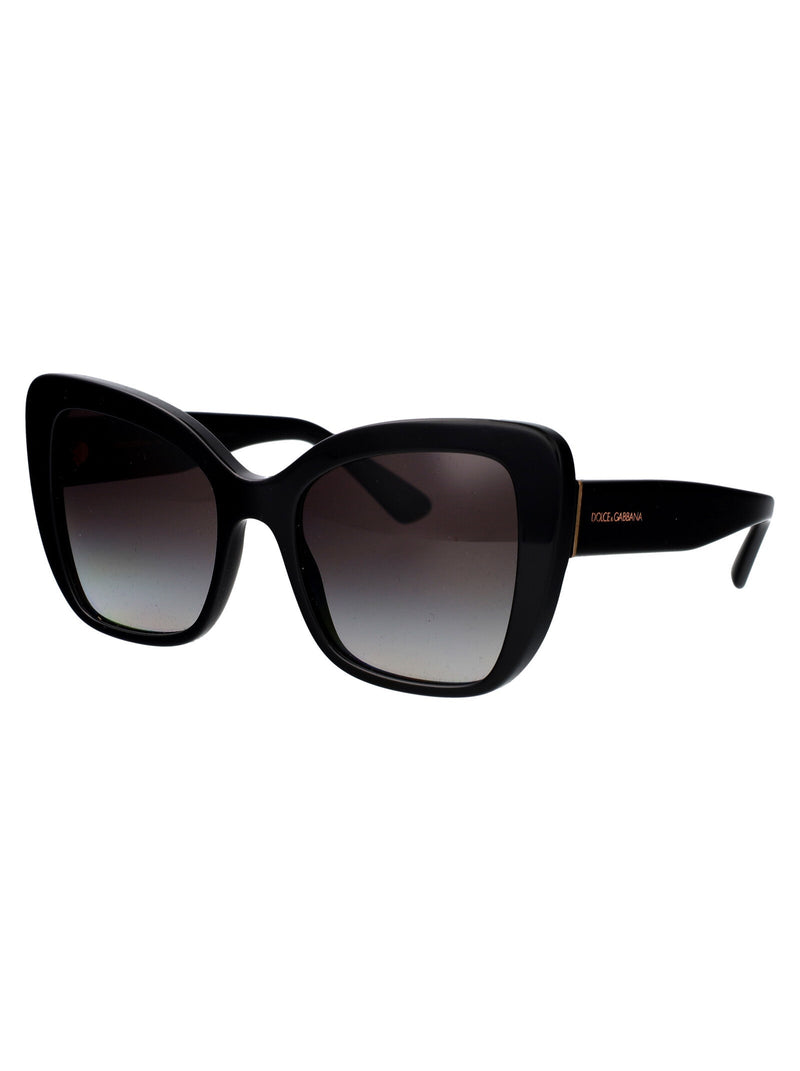 Dolce & Gabbana 0dg4348 Black Acetate Cat-Eye Sunglasses —