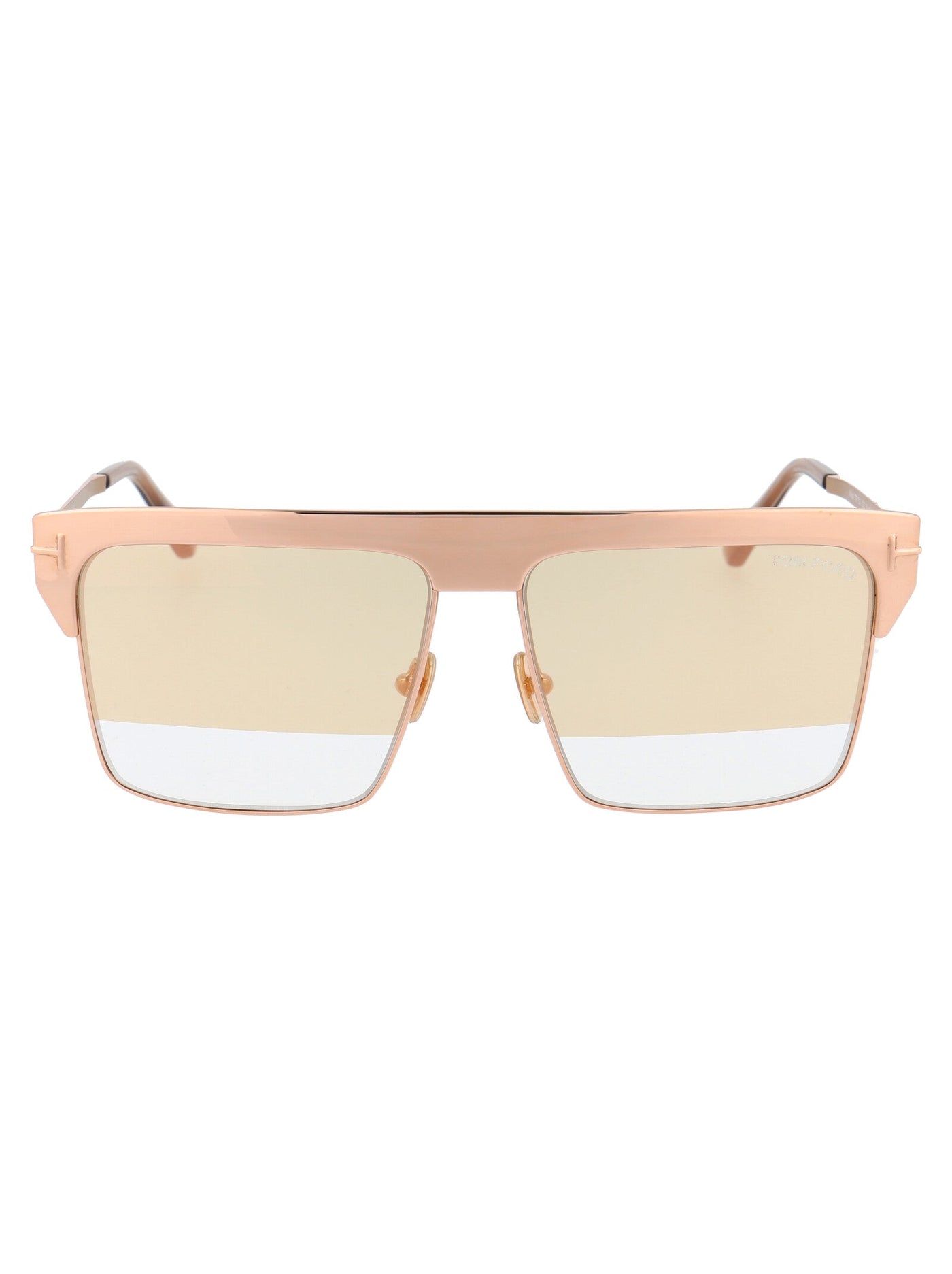 Tom Ford Gold-Plated Metal Sunglasses — Gold