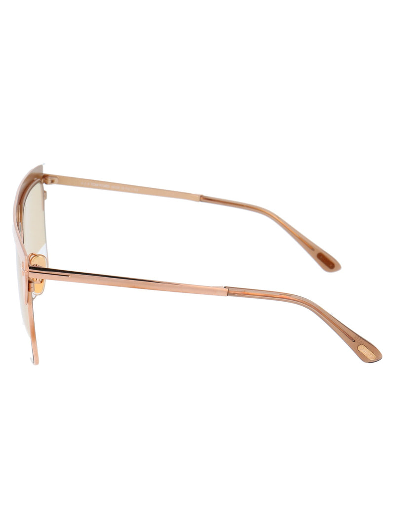 Tom Ford Gold-Plated Metal Sunglasses — Gold
