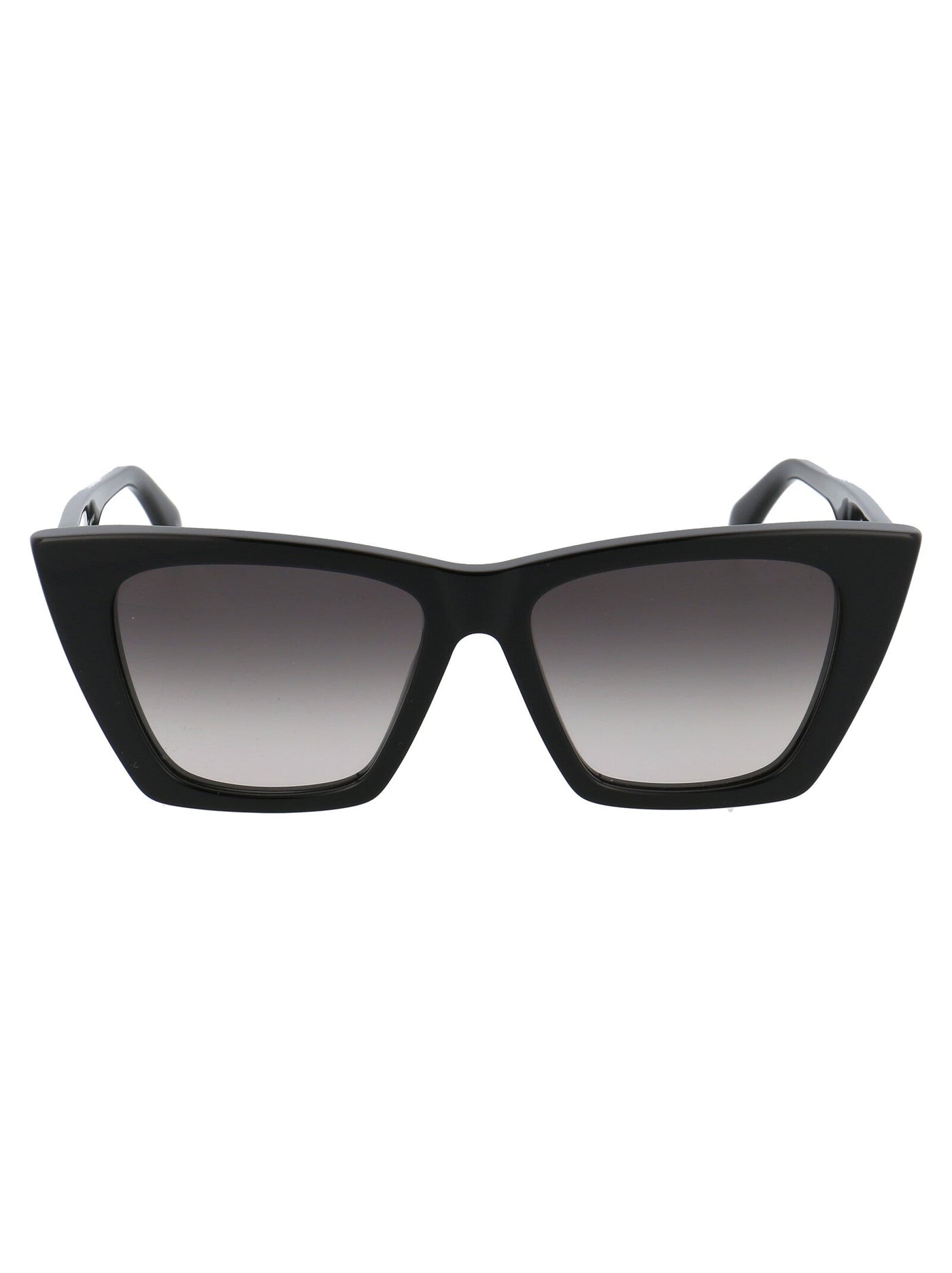 Alexander Mcqueen Am0299s Gradient Lens Sunglasses — Black Acetate