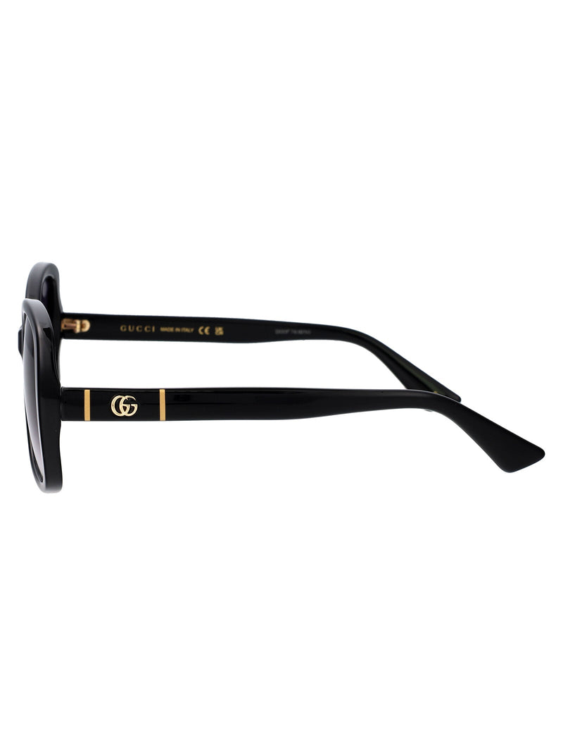Gucci Gg0762s Gradient Tinted Injected Sunglasses — Black