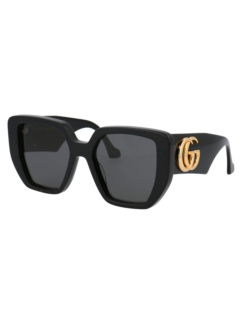 Gucci Gg0956s Acetate Square-Frame Sunglasses — Black