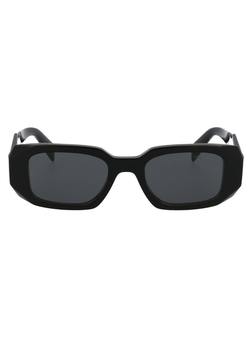Prada 0pr Bold Geometric Acetate Sunglasses — Black
