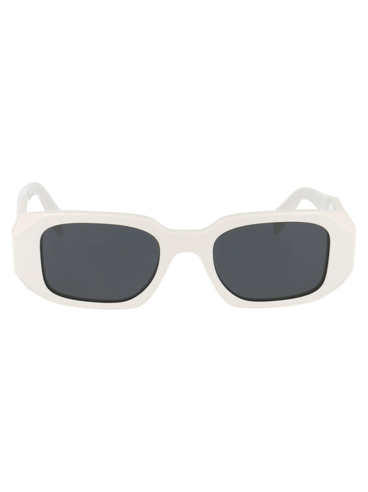 Prada 0pr Dark Lens Sunglasses — White Acetate