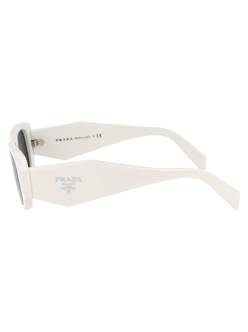 Prada 0pr Dark Lens Sunglasses — White Acetate