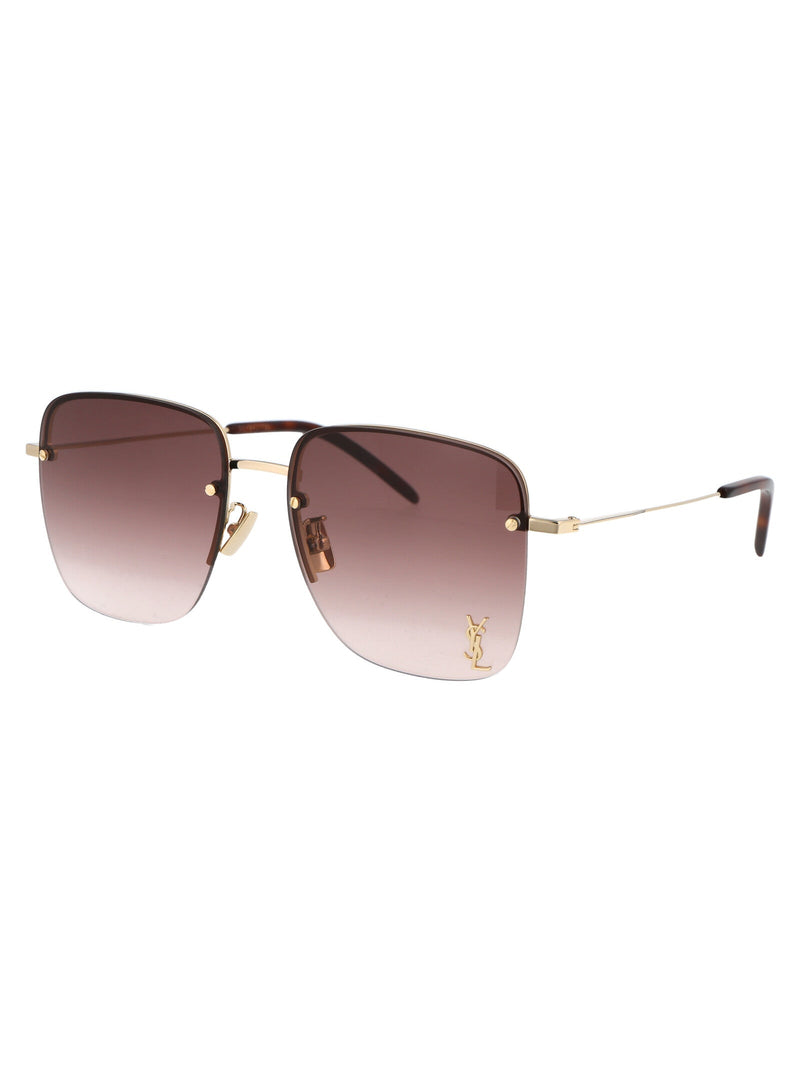 Saint Laurent Sl312 Sunglasses — Gold Metal