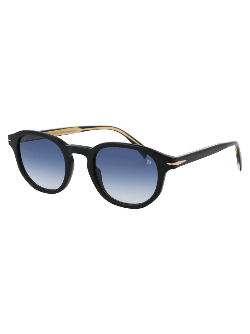 Eyewear By David Beckham Black Acetate Sunglasses —