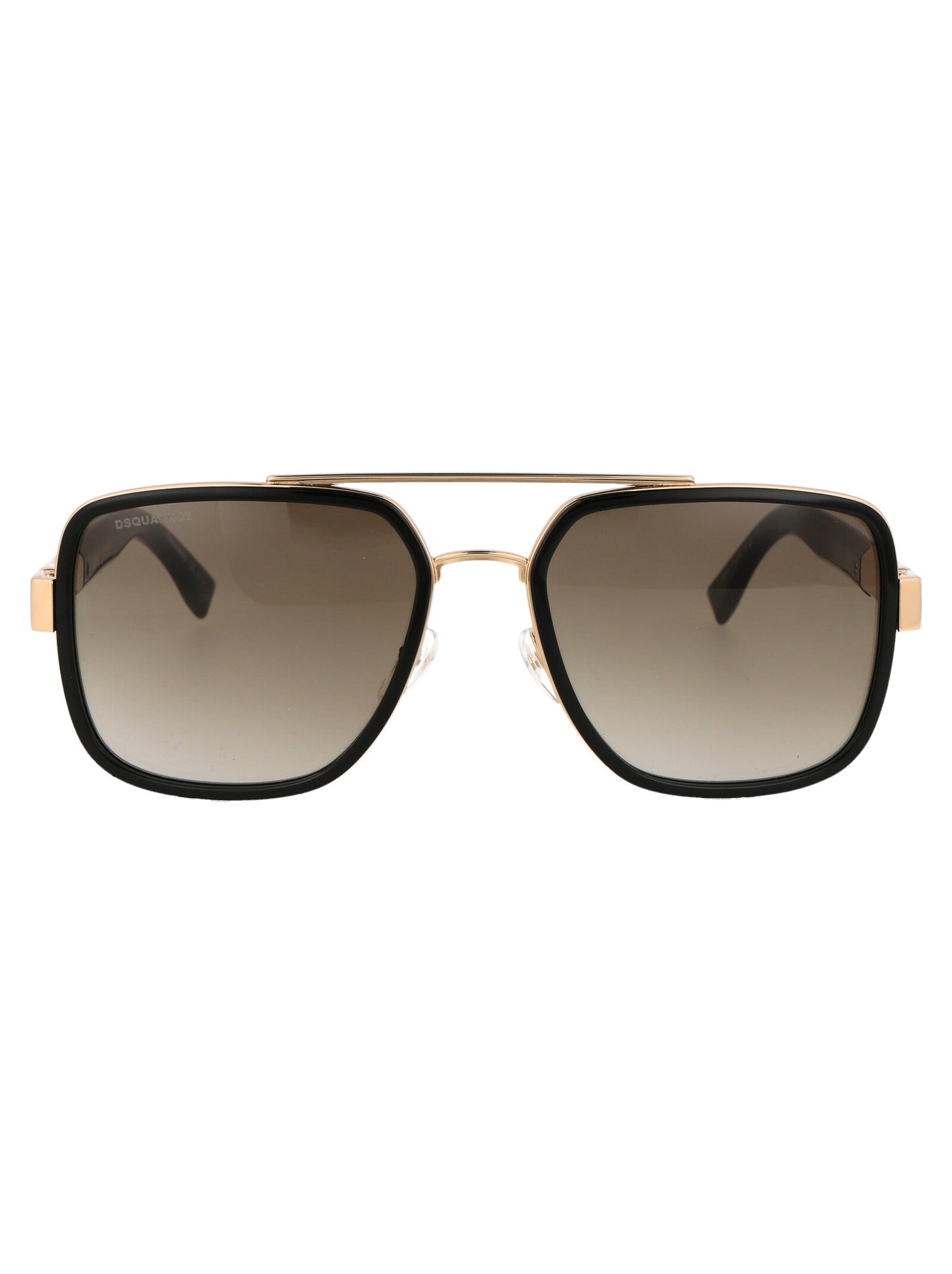 Dsquared2 Gold Metal & Acetate Frame Sunglasses —