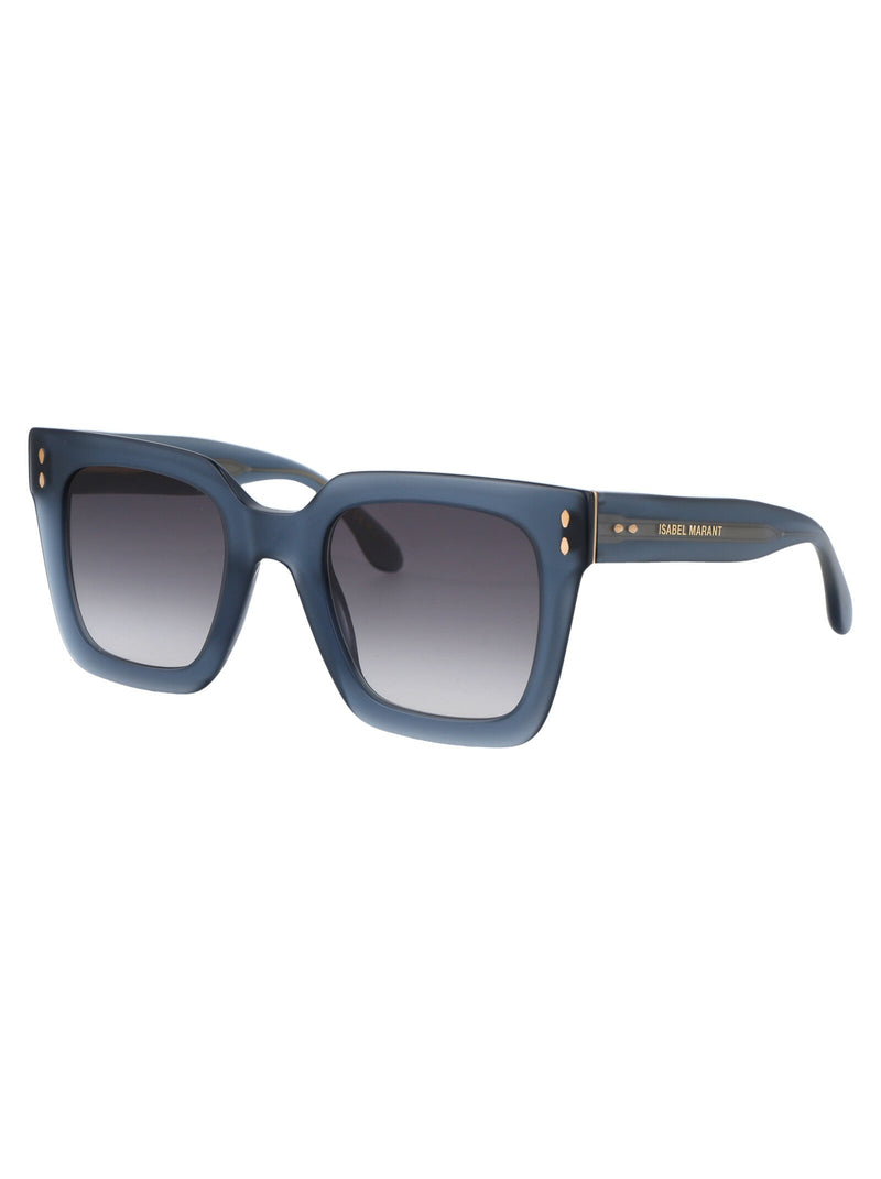 Isabel Marant Acetate Square Sunglasses — Blue