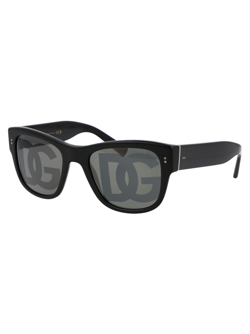 Dolce & Gabbana 0dg4338 Tinted Acetate Sunglasses — Black