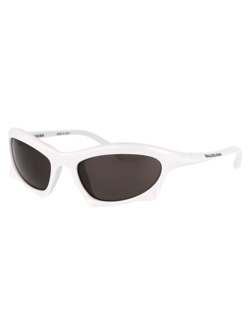 Balenciaga Bb0229s Sculptural Acetate Sunglasses — White