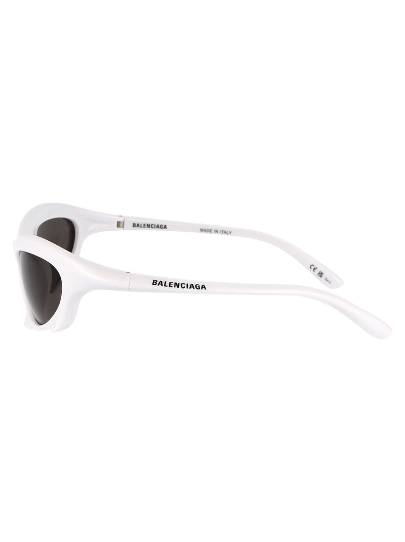 Balenciaga Bb0229s Sculptural Acetate Sunglasses — White