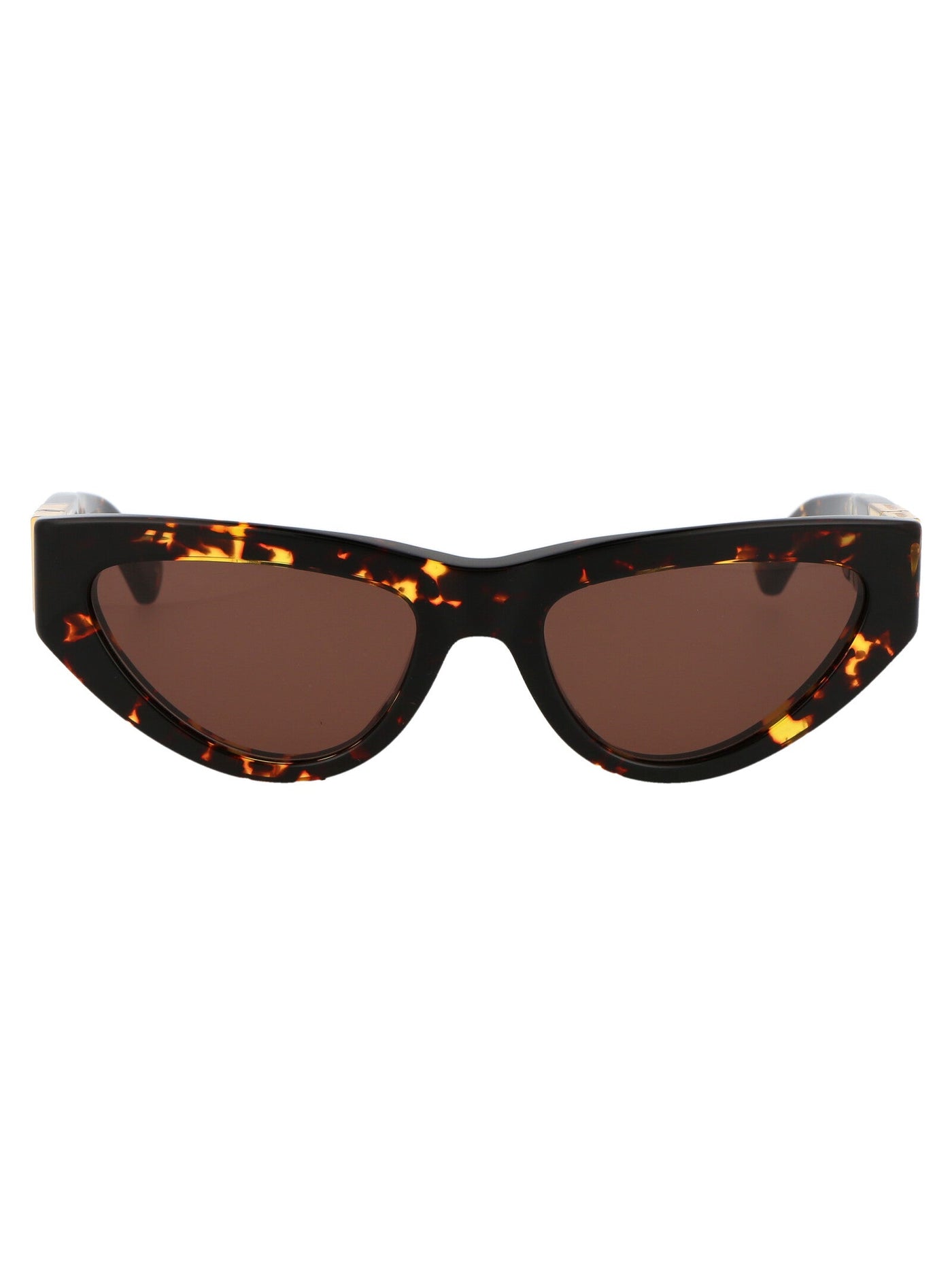 Bottega Veneta Bv1176s Tortoiseshell Acetate Sunglasses — Brown
