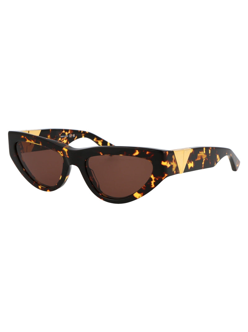 Bottega Veneta Bv1176s Tortoiseshell Acetate Sunglasses — Brown