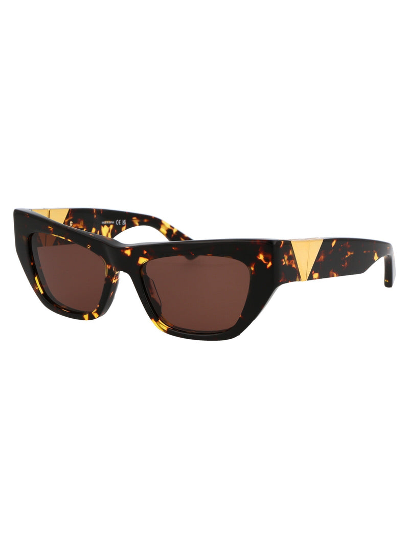 Bottega Veneta Bv1177s Tortoiseshell Acetate Sunglasses — Brown