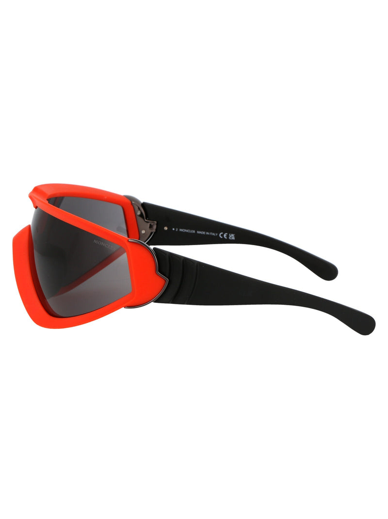Moncler Ml0249 Acetate Shield Sunglasses — Orange