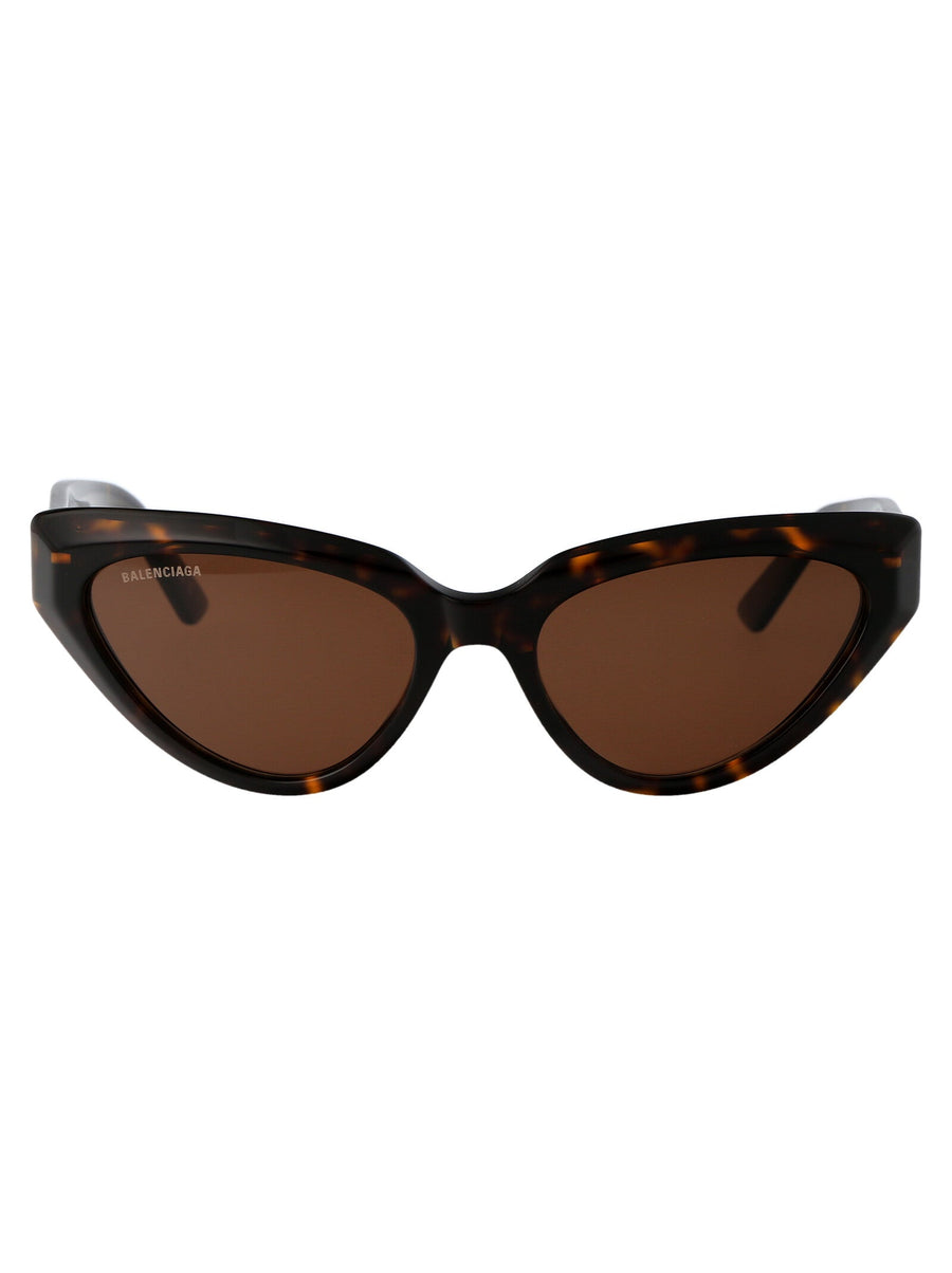 Balenciaga Bb0270s Cat-Eye Havana Acetate Sunglasses — Brown