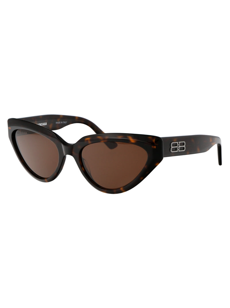 Balenciaga Bb0270s Cat-Eye Havana Acetate Sunglasses — Brown