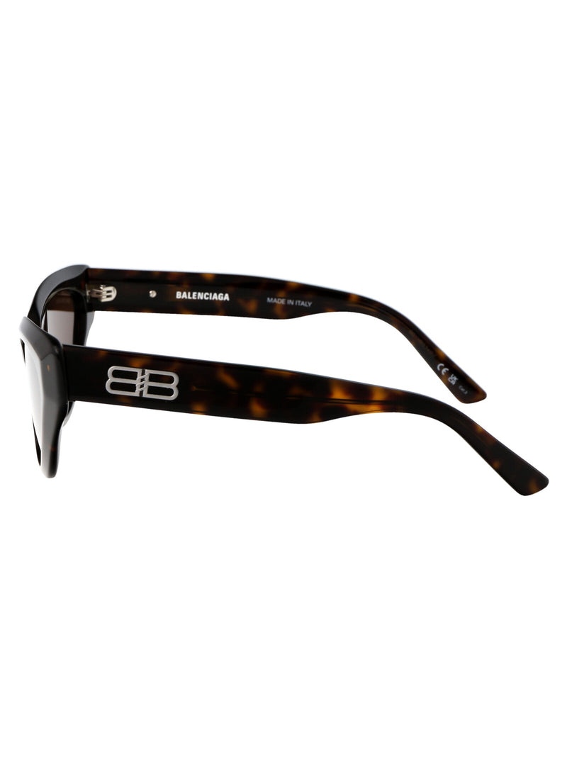 Balenciaga Bb0270s Cat-Eye Havana Acetate Sunglasses — Brown