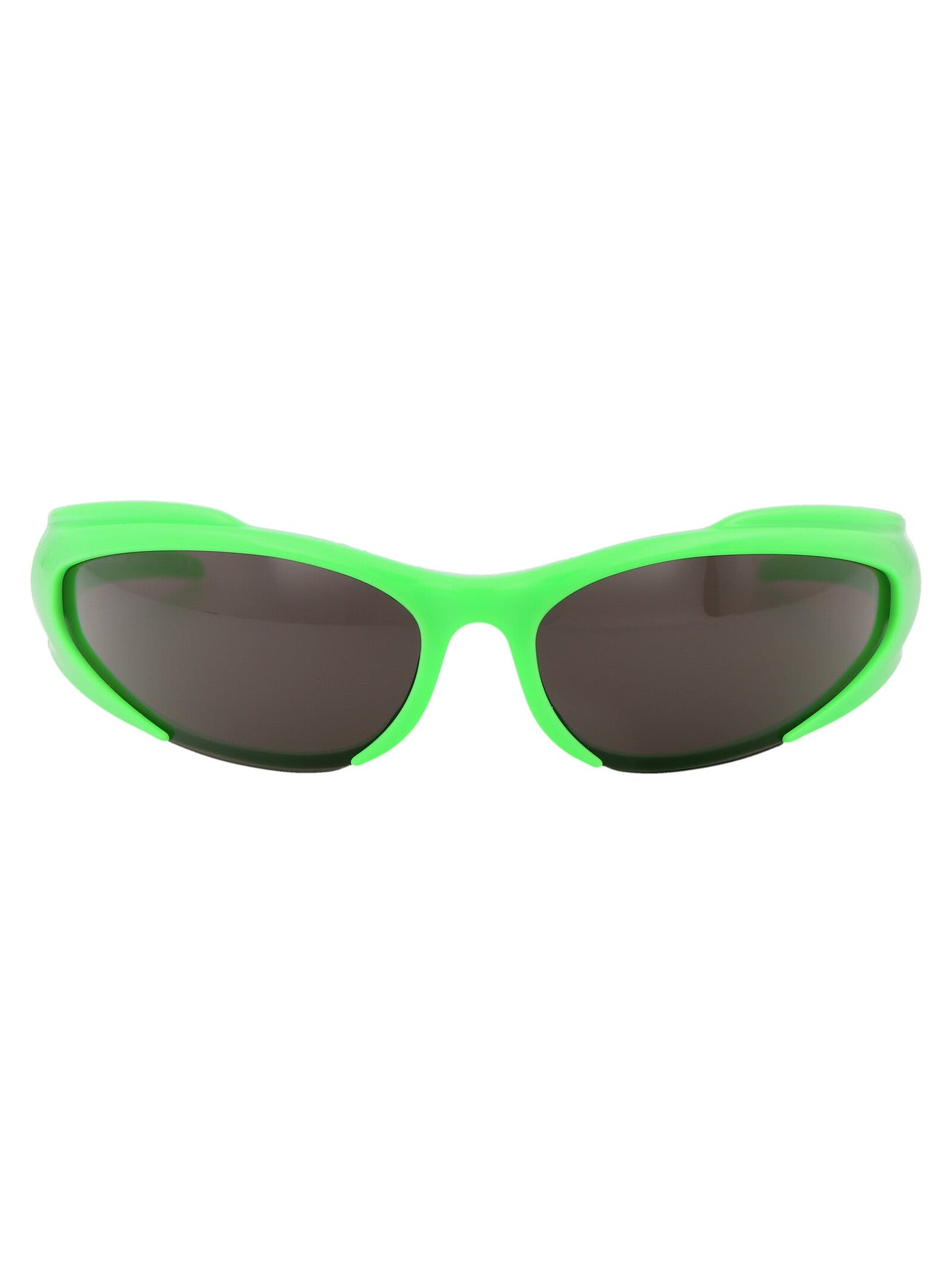 Balenciaga Bb0253s Sculpted Acetate Sunglasses — Green
