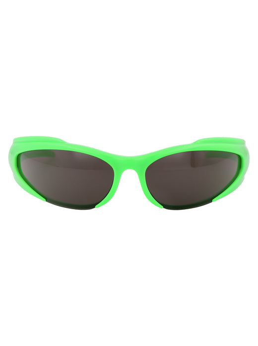 Balenciaga Bb0253s Sculpted Acetate Sunglasses — Green