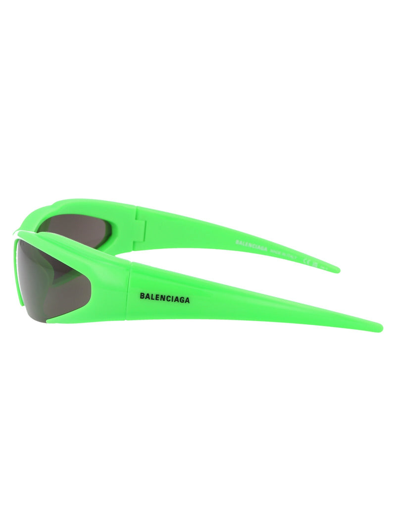 Balenciaga Bb0253s Sculpted Acetate Sunglasses — Green