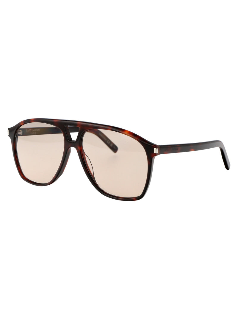Saint Laurent Sl596 Sunglasses — Brown Acetate