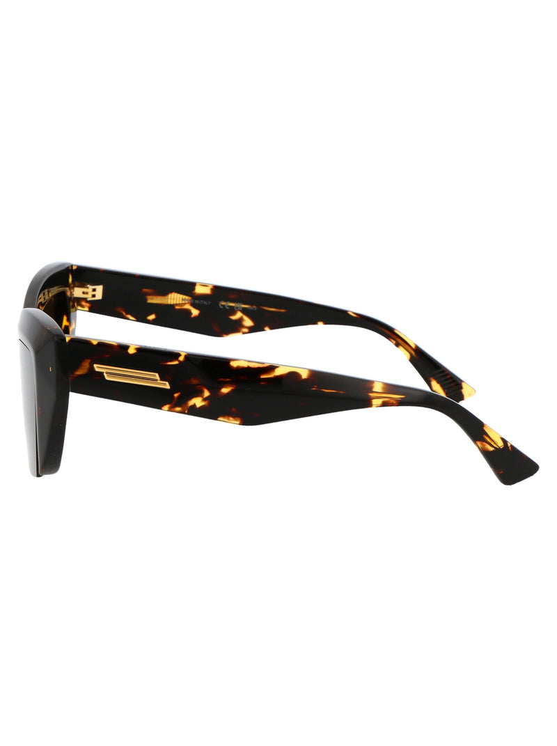Bottega Veneta Bv1218s Tortoiseshell Acetate Sunglasses — Black