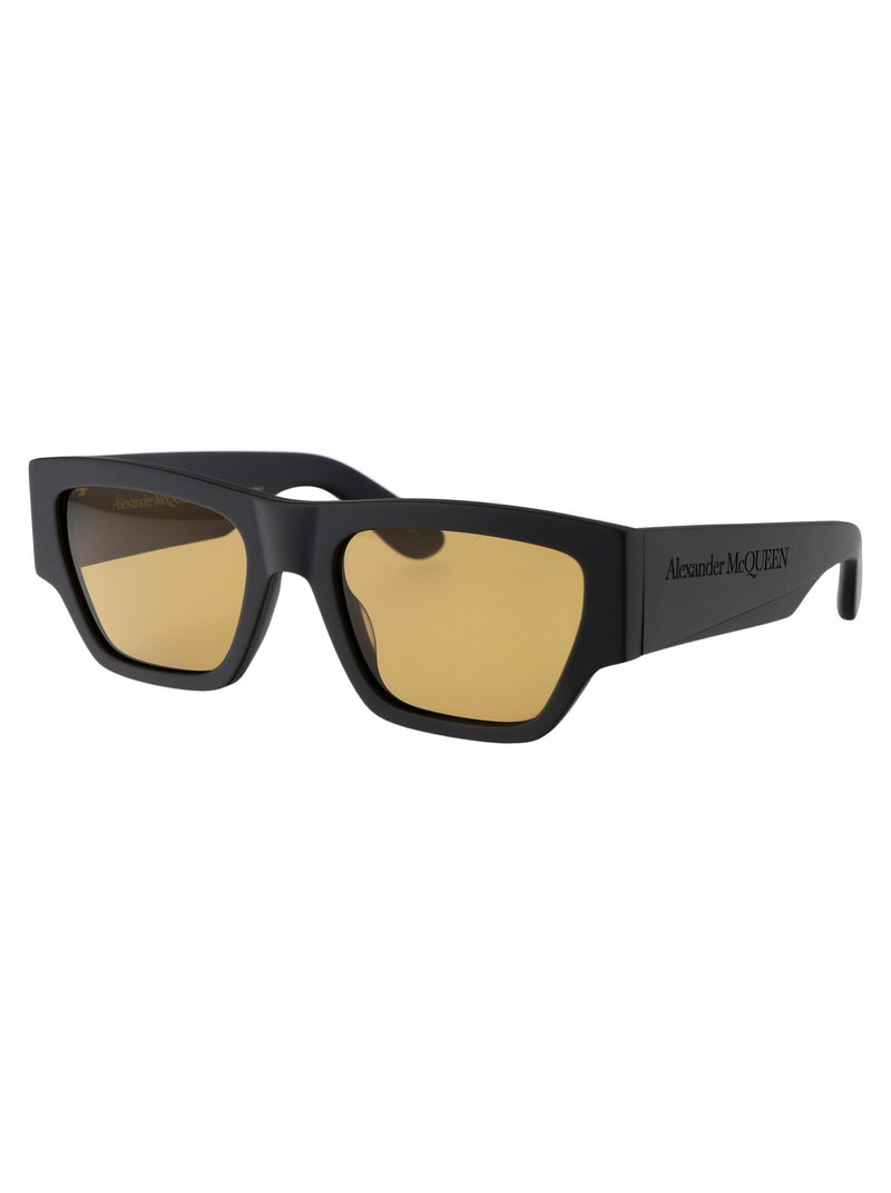 Alexander Mcqueen Am0393s Sunglasses — Grey Acetate