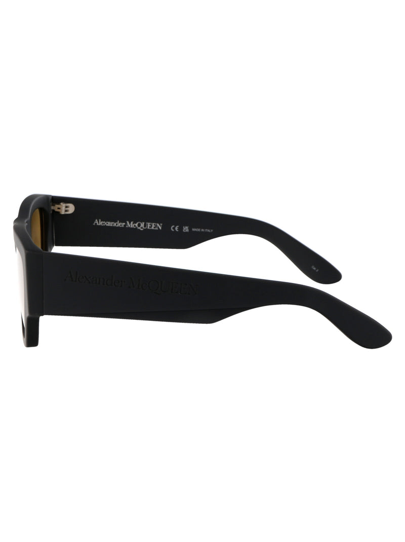Alexander Mcqueen Am0393s Sunglasses — Grey Acetate