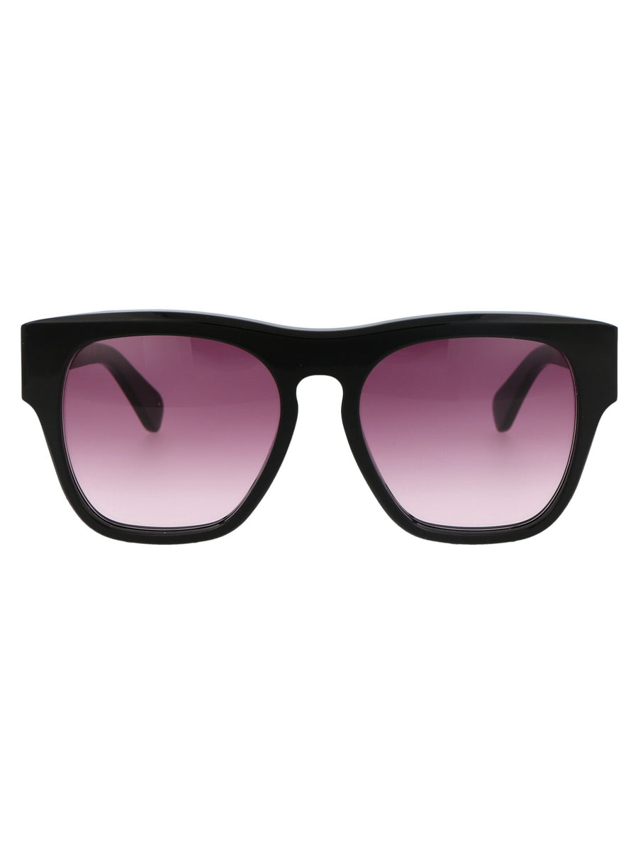 Chloé Ch0149s Gradient Pink Lens Sunglasses — Black Acetate