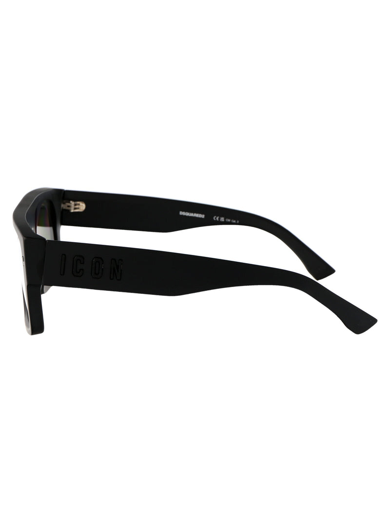 Dsquared2 Matte Black Acetate Sunglasses —