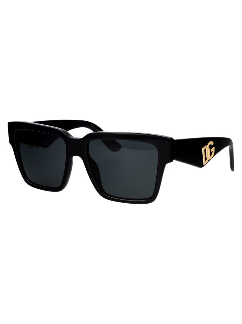 Dolce & Gabbana 0dg4436 Sculpted Acetate Sunglasses — Black