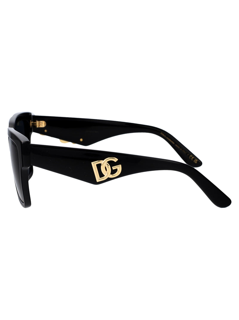 Dolce & Gabbana 0dg4436 Sculpted Acetate Sunglasses — Black