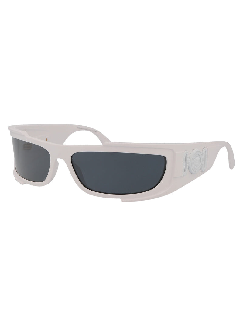 Versace 0ve4446 Nylon Rectangle Sunglasses — White