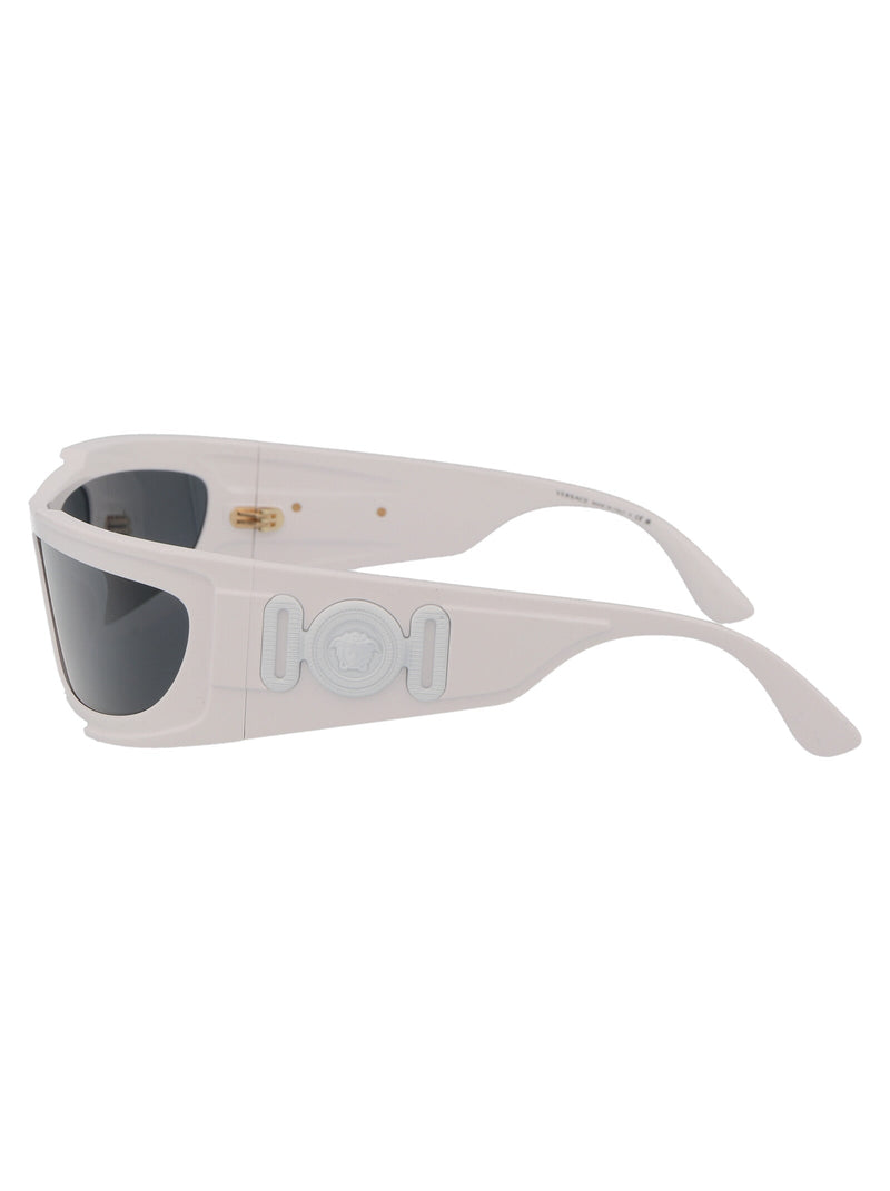 Versace 0ve4446 Nylon Rectangle Sunglasses — White