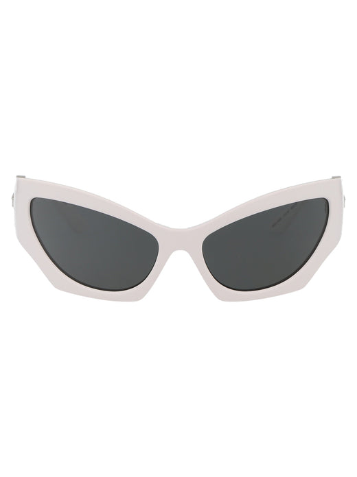 Versace 0ve4450 Cat-Eye Dark Lens Sunglasses — White Injected