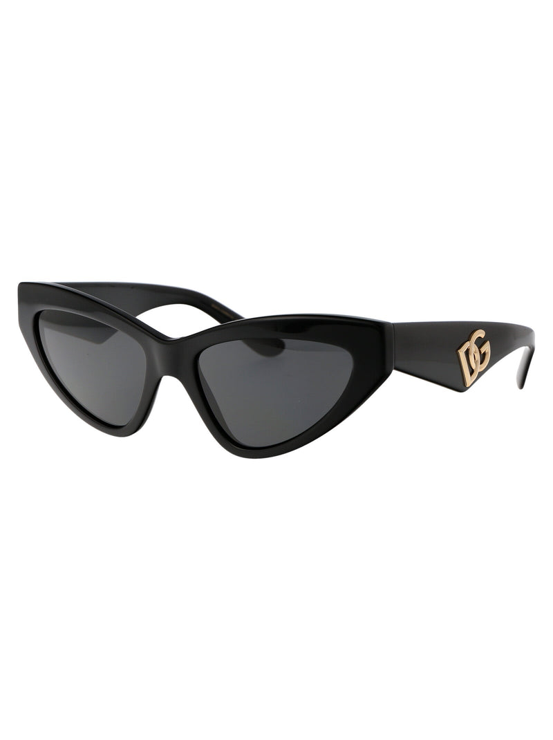 Dolce & Gabbana 0dg4439 Cat-Eye Acetate Sunglasses — Black